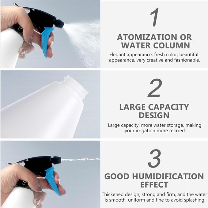 Lurrose 3pcs Reptile Watering Sprayers 500ml Portable Plastic Watering Cans - Image 8