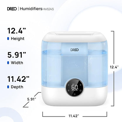 DREO Smart Humidifiers for Bedroom, 6L Top Fill Supersized Cool Mist Humidifier - Image 8