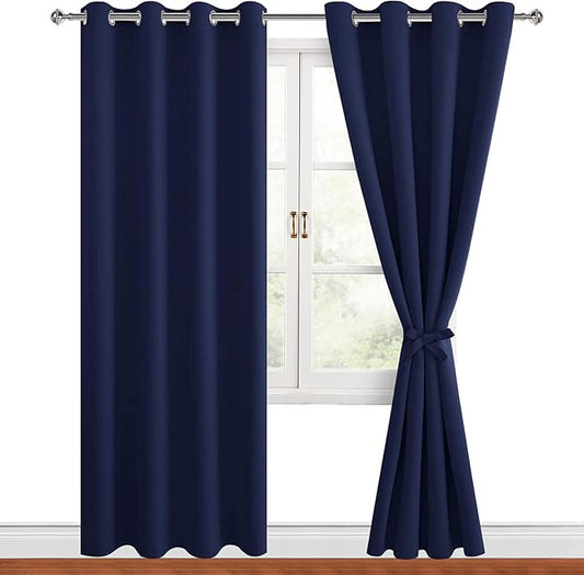 Hiasan Blackout Curtains for Bedroom, 52 x 96 Inches Long by Hiasan