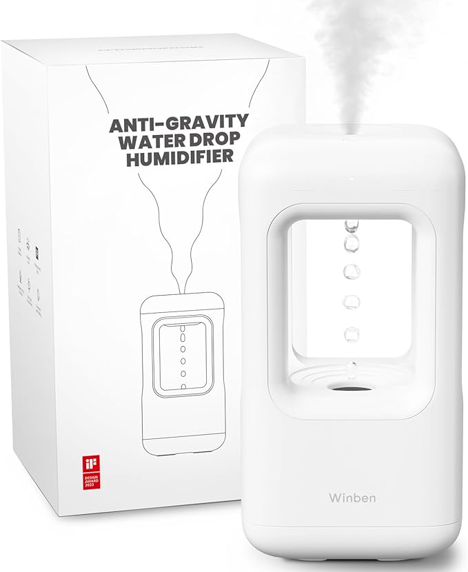 600ml Small Humidifier White - - Image 2