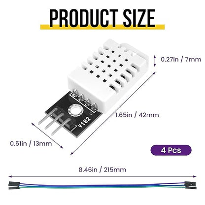 4Pcs DHT22/AM2302 Digital Temperature Humidity Sensor Module - Image 2