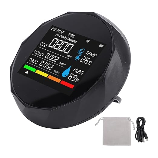 TOPINCN 5 in 1 Indoor Air Quality Meter, Air Tester by TOPINCN