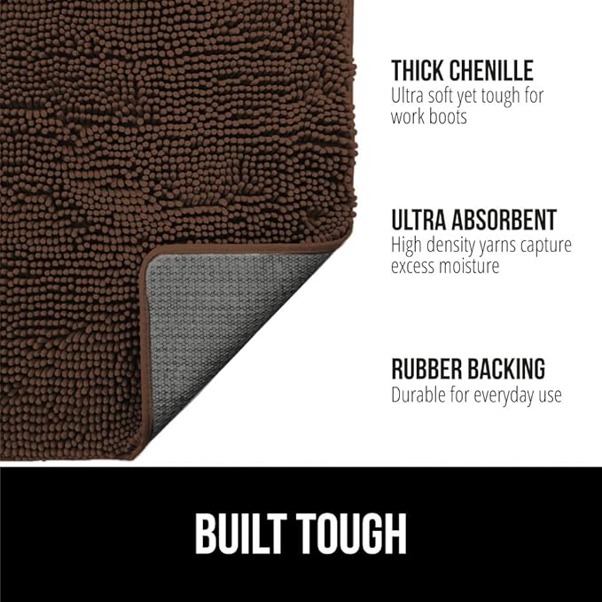 GORILLA GRIP SOAKSTOPPER Dog Door Mat, 36x24 Machine Washable Rug Absorbent - Image 3