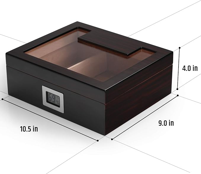 Woodronic Cigar Humidor for 50 Cigars - Image 5