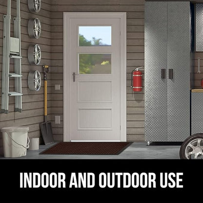 GORILLA GRIP 100% Waterproof All-Season WeatherMax Doormat, US Designed Natural - Image 9
