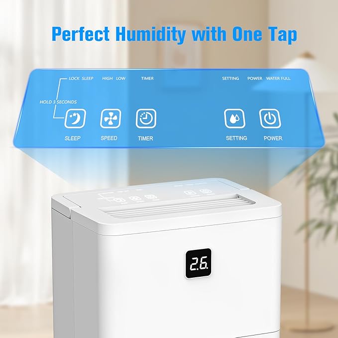 25 Pint Dehumidifier for Basement, Quiet Dehumidifier - Image 6