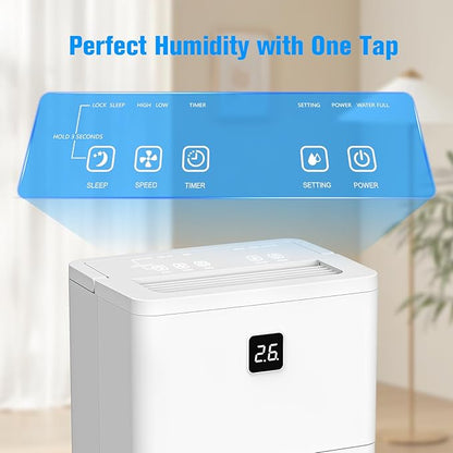25 Pint Dehumidifier for Basement, Quiet Dehumidifier - Image 6