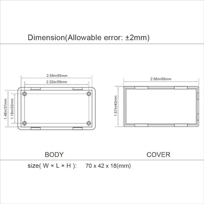 LeMotech Project Box, 5 Pieces ABS Electrical Box Small Junction Box - Image 8