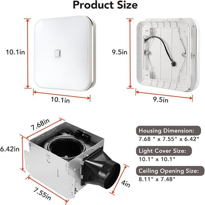 OREiN 2-in-1 Bathroom Exhaust Fan - Image 2