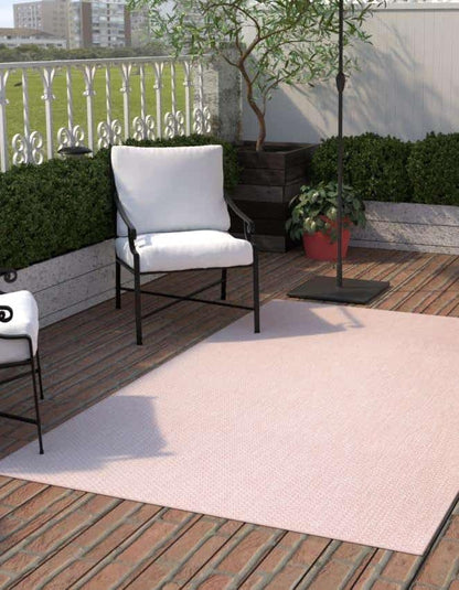 Unique Loom Collection Casual Transitional Solid Heathered Indoor/Outdoor - Image 4