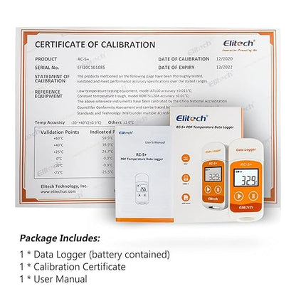Elitech RC-5+ Digital PDF USB Temperature Data Logger Reusable Recorder - Image 8