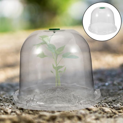 Mikikit Garden Cloche Dome Seedling Cover Plant Humidity Dome Nursery Protector - Image 9