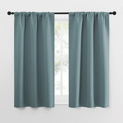 NICETOWN Greyish Blue Blackout Curtains Panels by NICETOWN