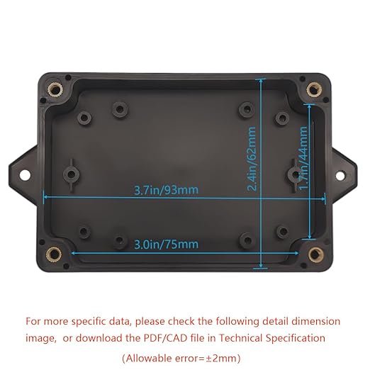 Zulkit Junction Box ABS Plastic Dustproof Waterproof IP65 Universal Electrical - Image 5