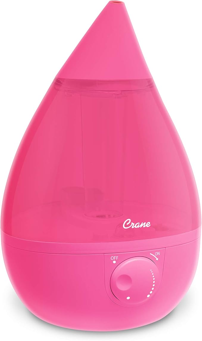 Crane Ultrasonic Humidifiers for Bedroom and Office, 1 Gallon Cool Mist Air by Crane