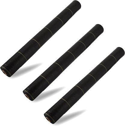 Dewitt 3-Pack Sunbelt Weed Barrier Fabric 3.2 oz, 6 x 300 Feet – Heavy-Duty by DeWitt