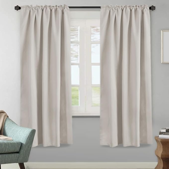 H.VERSAILTEX Blackout Curtains Thermal Insulated Window Treatment Panels Room - Image 2