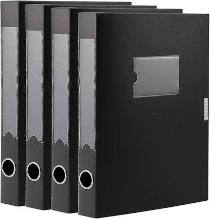 A4 Storage File Boxes Archives Cases, Foldable Plastic File Folder, Thickened by HUA+JIE