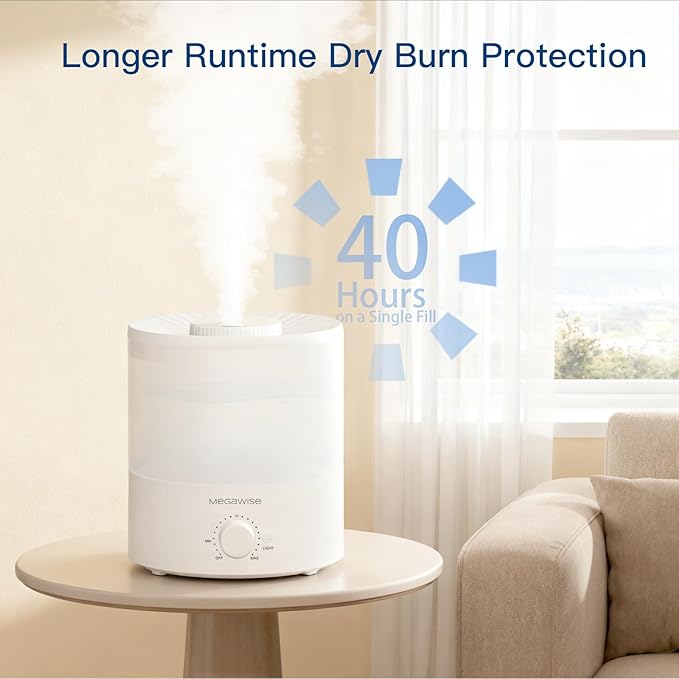 MegaWise Ultrasonic Cool Mist Humidifier SK7620 - Image 3