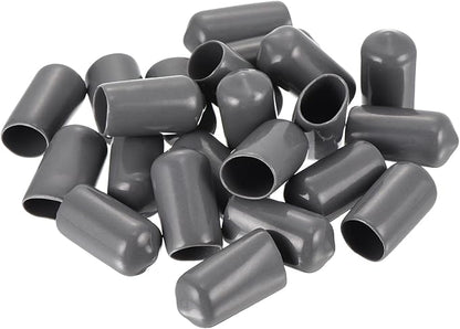 uxcell 20pcs Rubber End Caps 10mm ID Vinyl PVC Round Tube Bolt Cap Cover Screw - Image 4