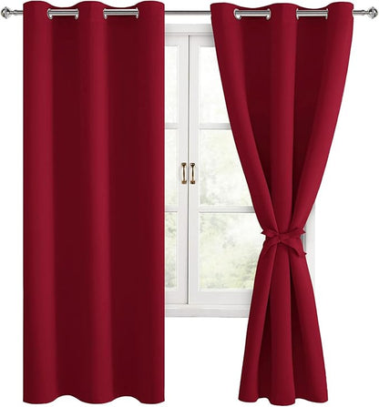 Hiasan Blackout Curtains for Bedroom, 38 x 63 Inches Length by Hiasan