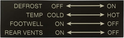 VANAGON Climate Control Label by GoWesty