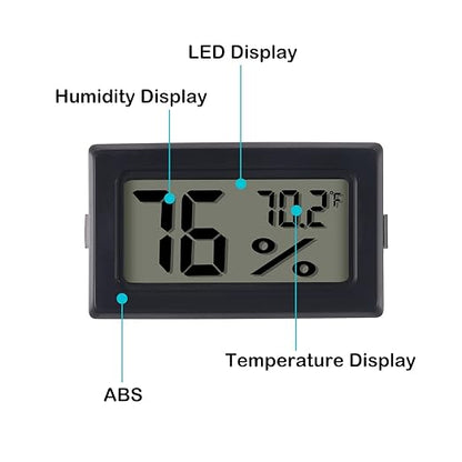 4 Pack Mini Hygrometer Thermometer Digital Electronic Temperature Humidity - Image 4