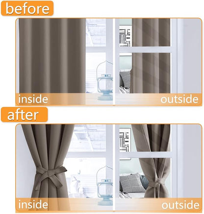 Hiasan Blackout Curtains for Bedroom, 52 x 54 Inches Long - Image 5