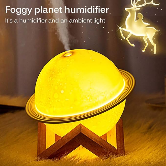 Moon Lamp Humidifier, 2 in 1 Moon Night Light & Humidifiers - Image 2