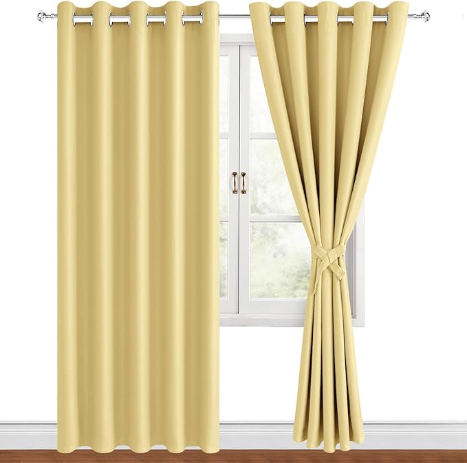 Hiasan Blackout Curtains for Bedroom, 60 x 84 Inches Long - Image 6