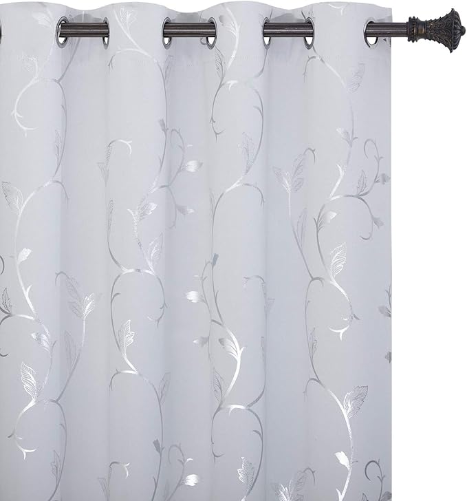 BUHUA Small Window Decor Blackout Curtains Thermal Insulated Room Darkening by BUHUA