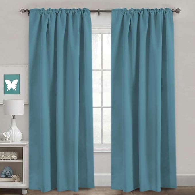 H.VERSAILTEX Blackout Curtains Thermal Insulated Window Treatment Panels Room - Image 2