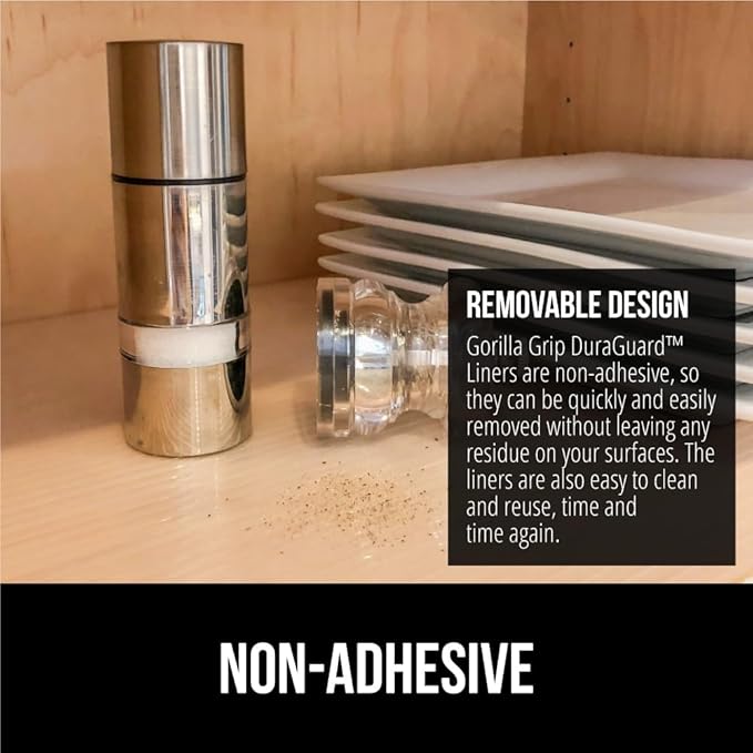 GORILLA GRIP DuraGuard Shelf Liner, 17.5x30 Non-Adhesive Cabinet Liners - Image 5