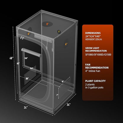 Spider Farmer 2x2 Grow Tent 2025 New, - Image 8