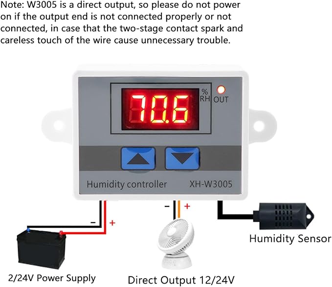 FTVOGUE XH-W3005 Digital Humidity Controller Humidity Controller Humidity - Image 5