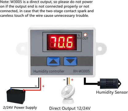 FTVOGUE XH-W3005 Digital Humidity Controller Humidity Controller Humidity - Image 5