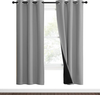 NICETOWN Full Shade Curtain Panels, Pair of Energy Smart & Noise Blocking Out - Image 2