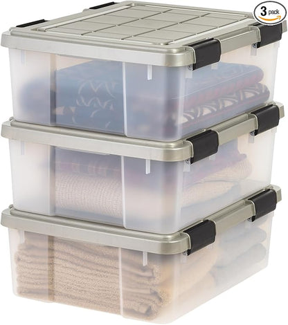 IRIS USA 27 Qt Storage Bins by IRISUSA
