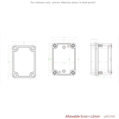 Junction Box, IP67 Waterproof ABS Black Project Box - Image 6