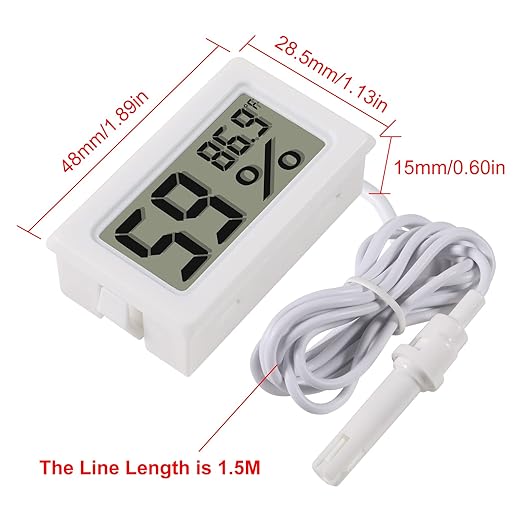 2-Pack Mini Digital Hygrometer Thermometer Gauge - Image 4