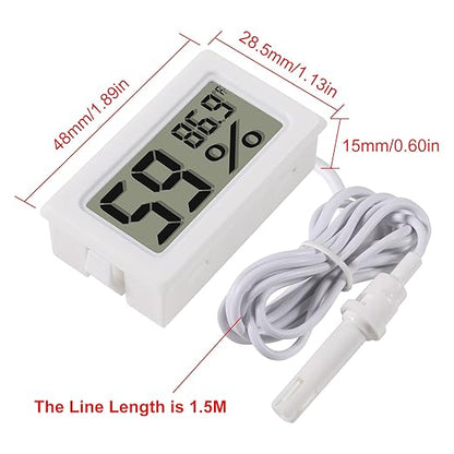 2-Pack Mini Digital Hygrometer Thermometer Gauge - Image 4