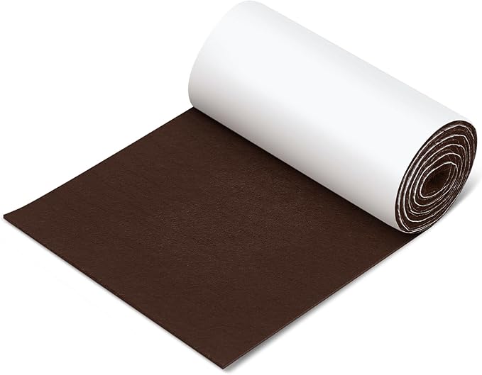 Large Felt Furniture Pads 8 x 60 Inch Non Slip Self Adhesive Heavy Duty by Fullhawl