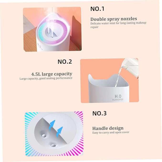 Humidifier for Bedroom Baby Room 4.5L Quiet Air Humidifier - Image 9