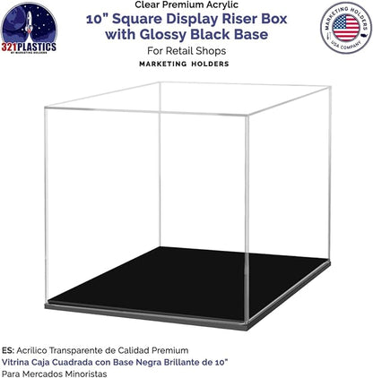 10 Inch Clear Acrylic Display Box - Image 3