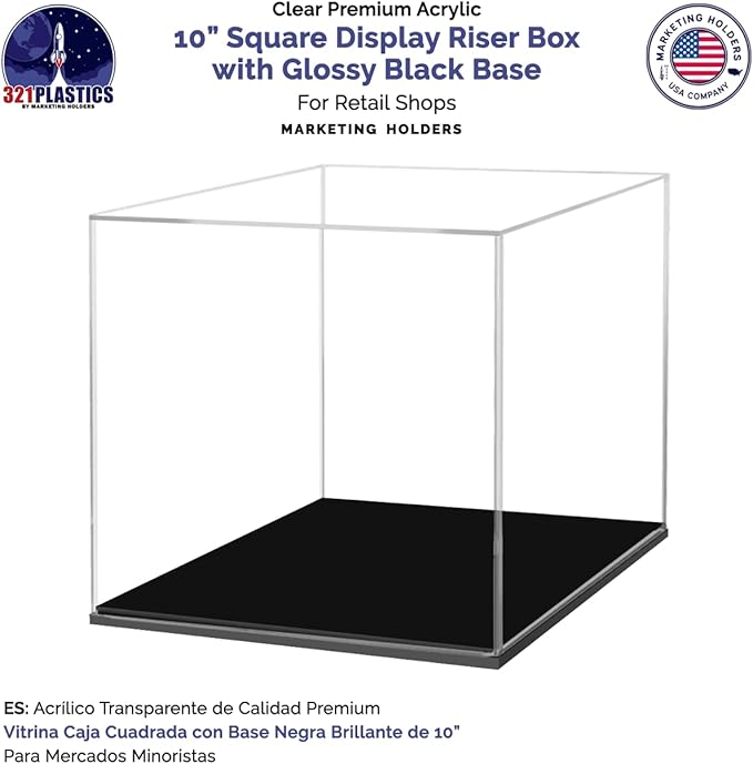 10" x 10" Clear Acrylic Display Box - Image 3