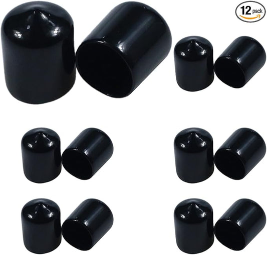 Acocony 5/8 Inch Rubber Cap Round Rubber End Caps PVC Flexible Protector by Acocony