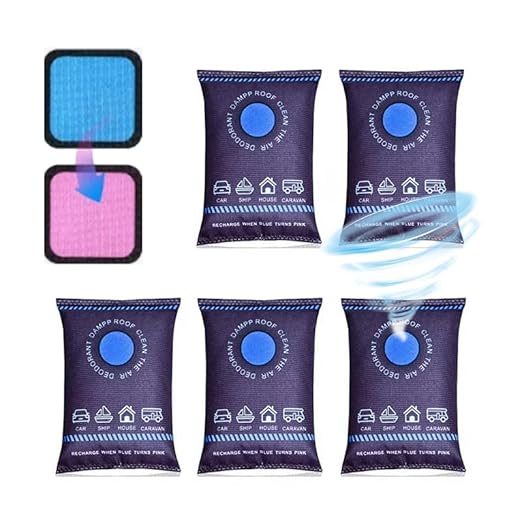 5-Pack Reusable Dehumidifier Bags, 100g Rechargeable Desiccant Packs by Unknown