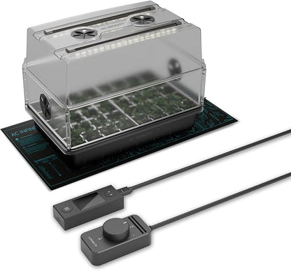AC Infinity Heavy-Duty Humidity Dome 5x8 Germination Kit, Full Spectrum LED by ACInfinity