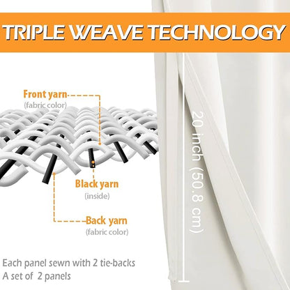 Hiasan Blackout Curtains for Bedroom, Thermal Insulated & Energy Saving Window - Image 4