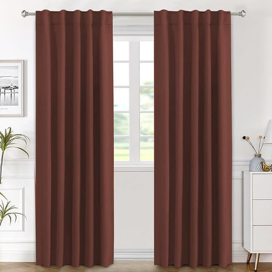 H.VERSAILTEX Blackout Curtains Thermal Insulated Window Treatment Panels Room by HVERSAILTEX